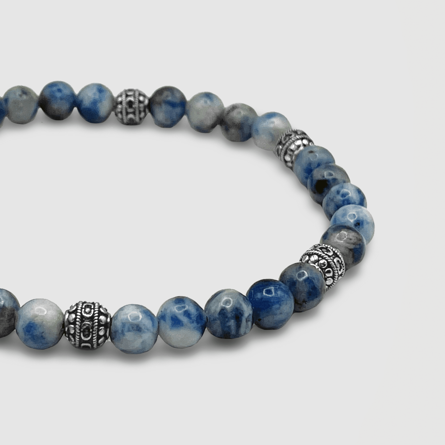 Sodaliet Steen Armband (Zilver)