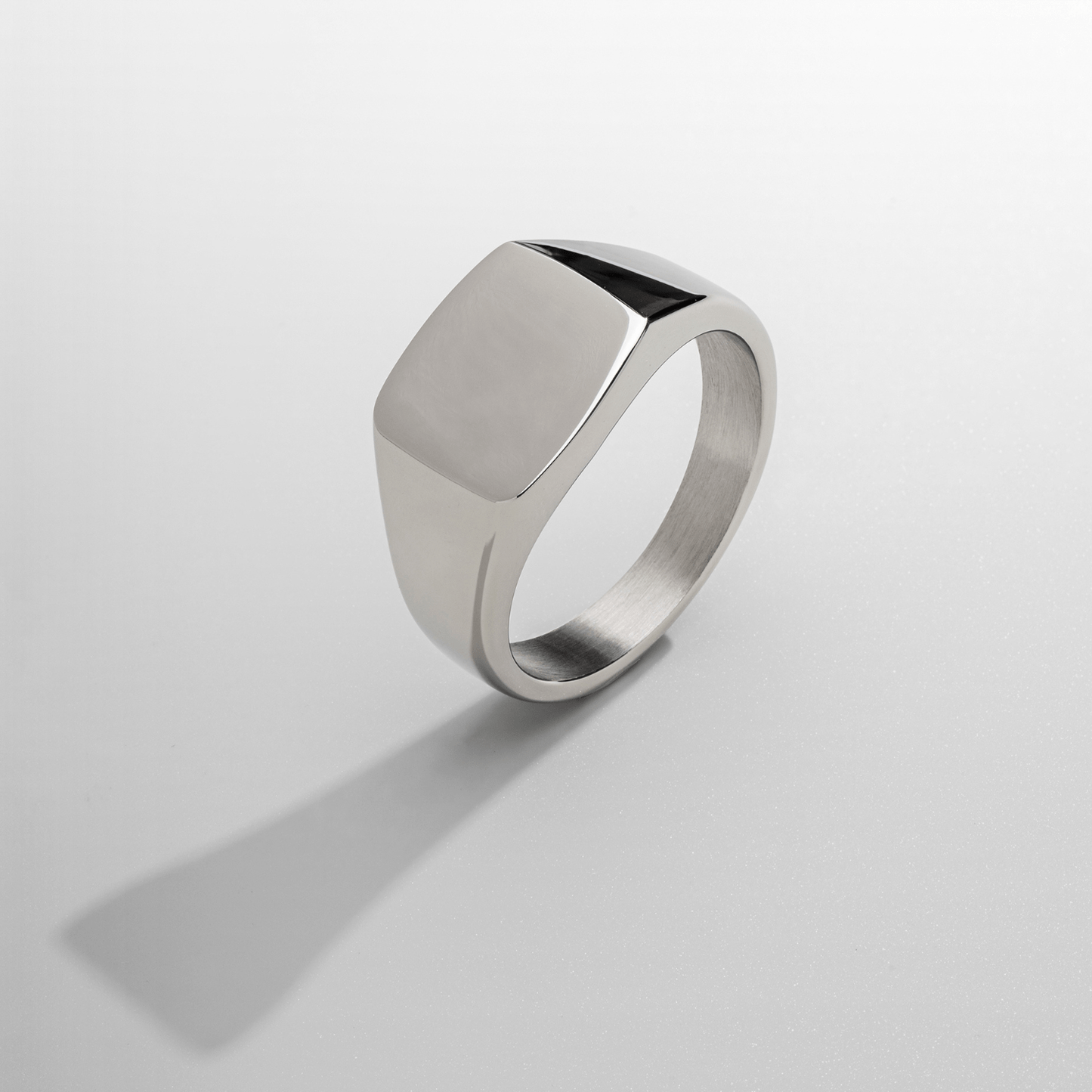 Vierkante Zegelring (Zilver)
