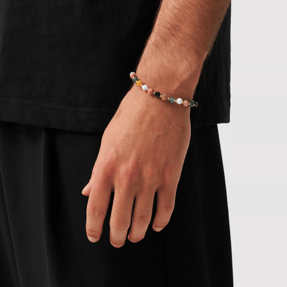 Steen Kralen Armband (Goud)