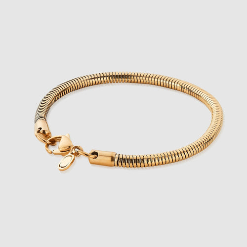 Slangenarmband (Goud) 4mm