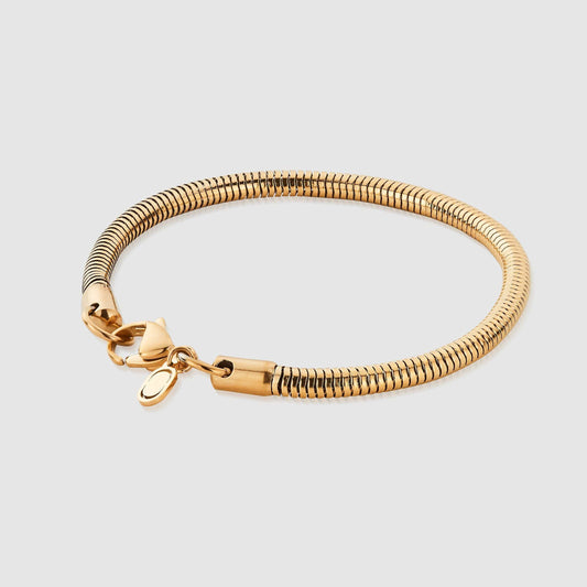 Slangenarmband (Goud) 4mm