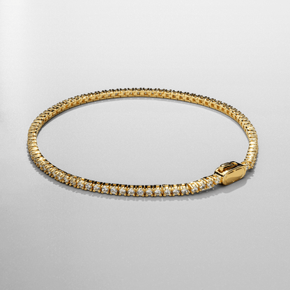 Tennisarmband (Goud) 2mm
