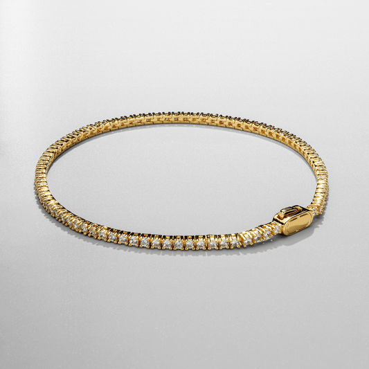 Tennisarmband (Goud) 2mm