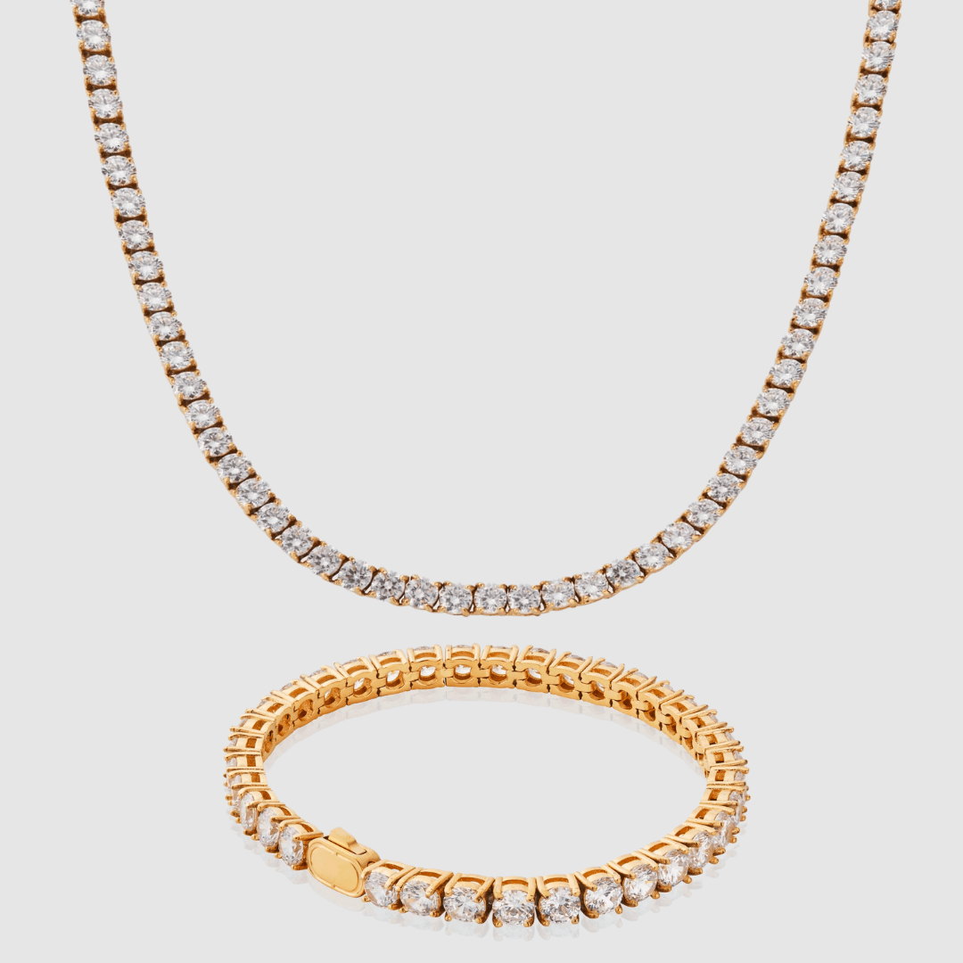 Tennis Set 5mm (Goud)