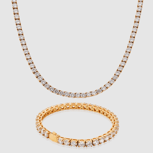 Tennis Set 5mm (Goud)