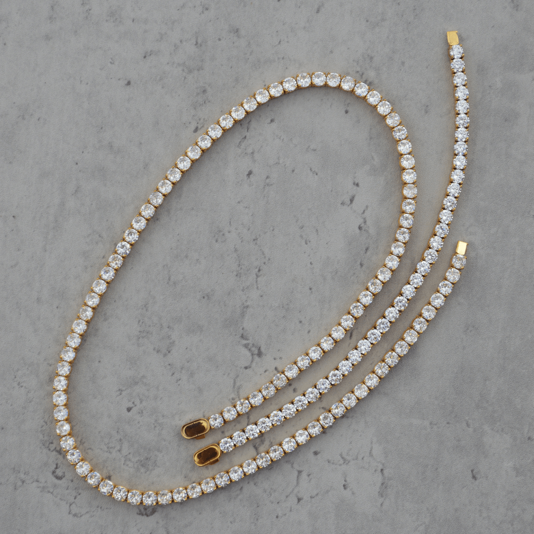 Tennis Set 5mm (Goud)