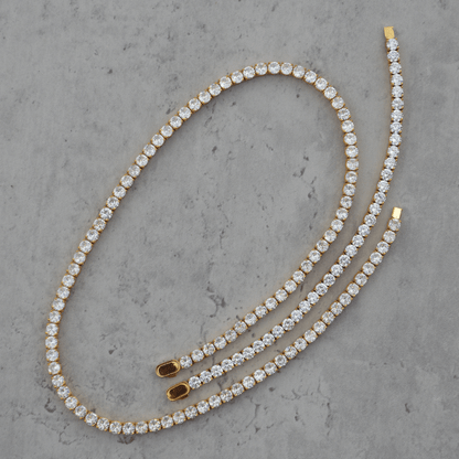 Tennis Set 5mm (Goud)
