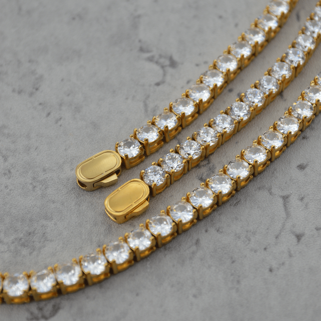 Tennis Set 5mm (Goud)