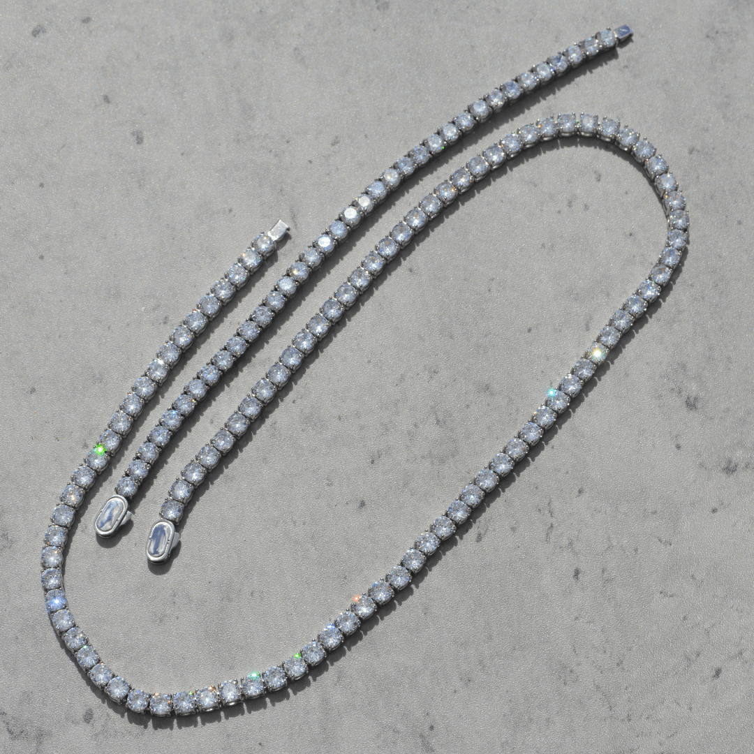 Tennis Set 5mm (Zilver)