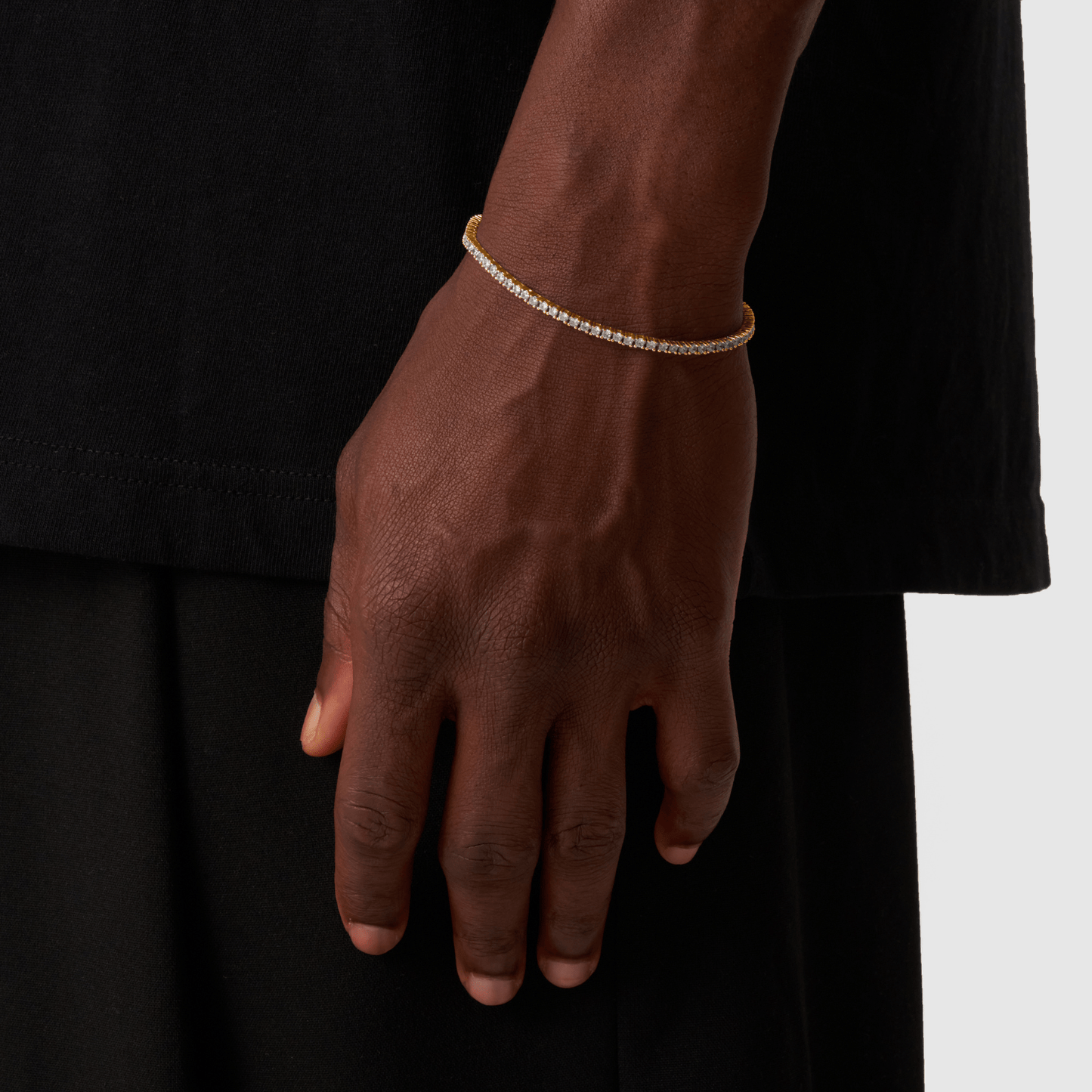 Tennisarmband (Goud) 2mm