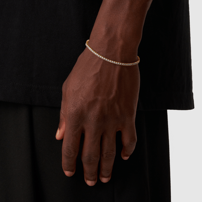 Tennisarmband (Goud) 2mm