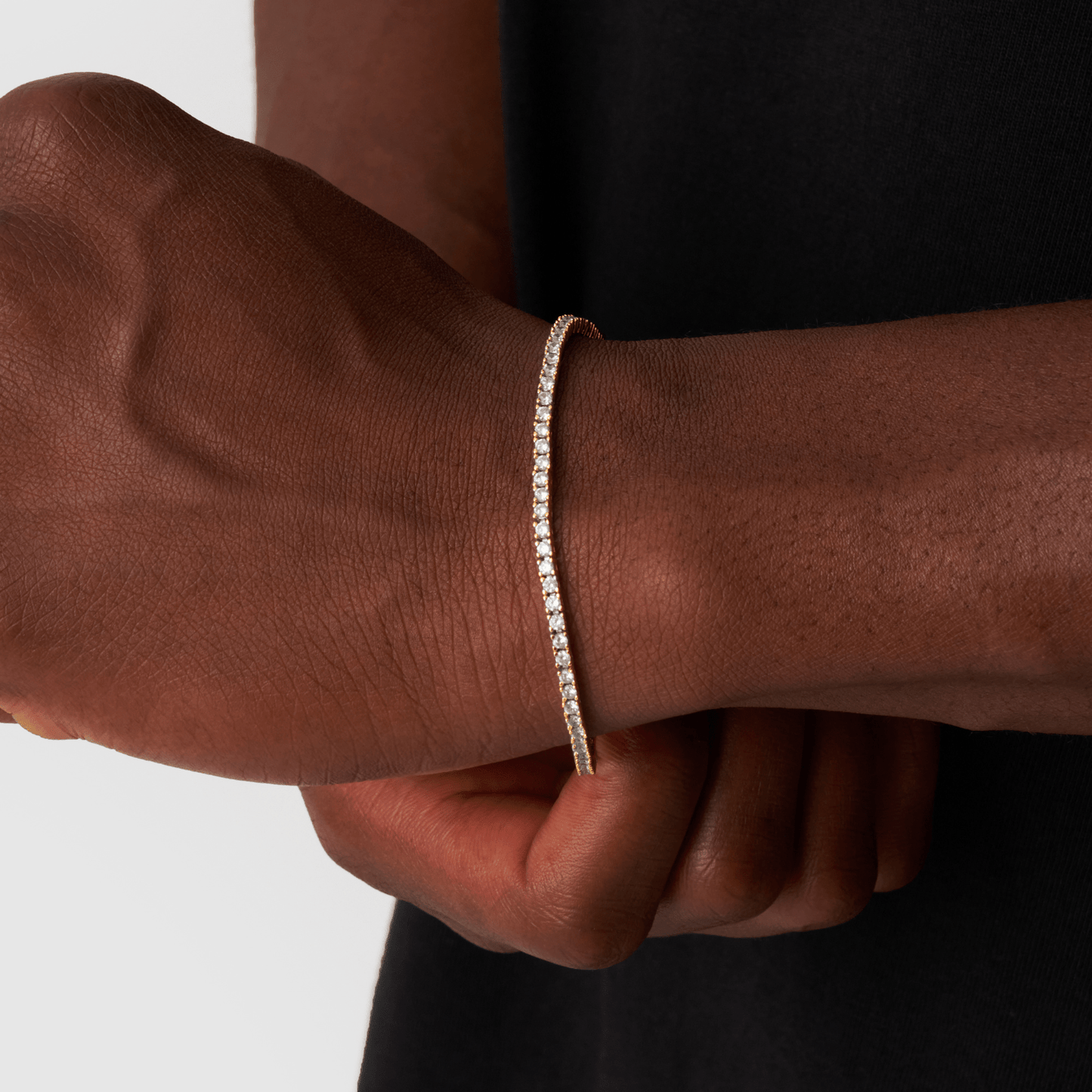 Tennisarmband (Goud) 2mm