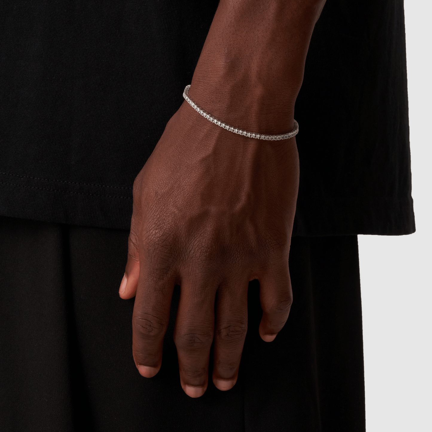 Tennisarmband (Zilver) 2mm