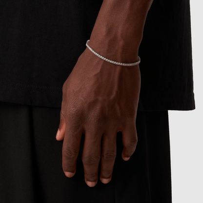 Tennisarmband (Zilver) 2mm