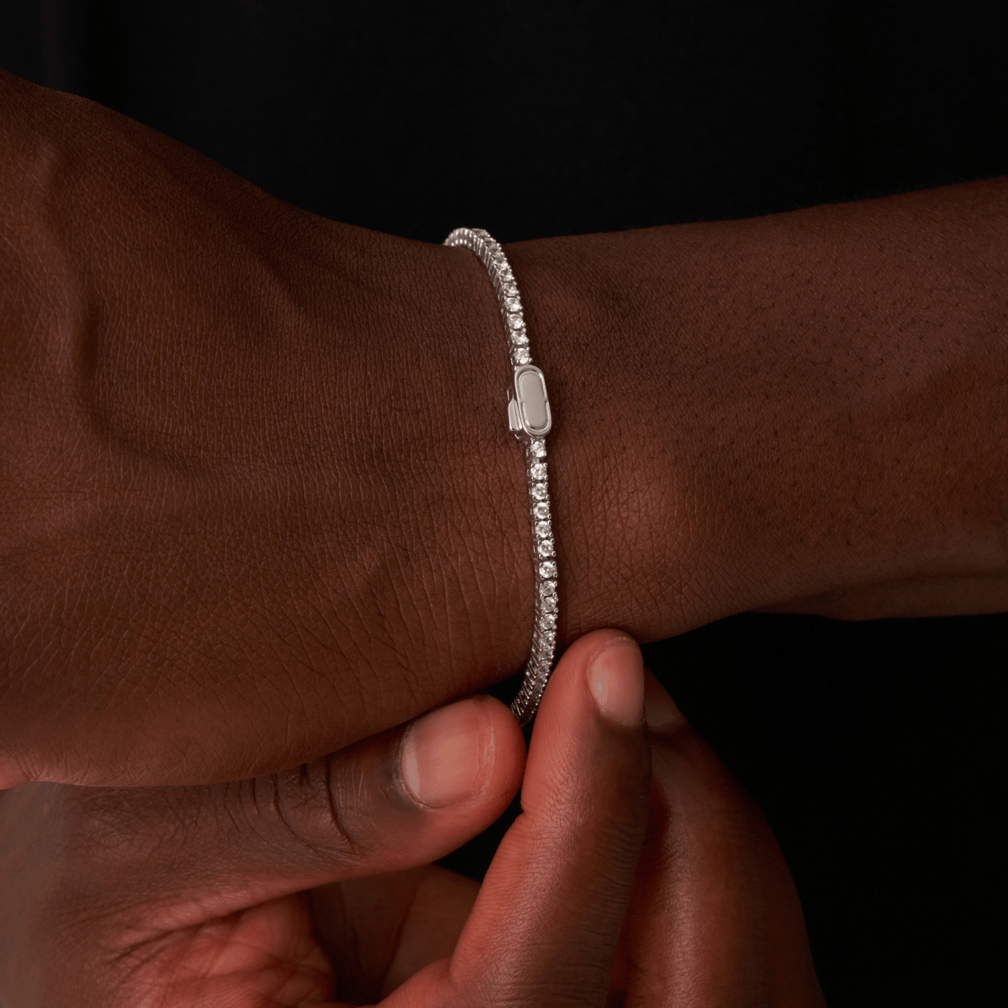 Tennisarmband (Zilver) 2mm