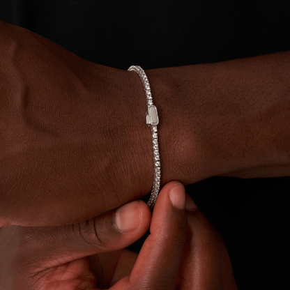 Tennisarmband (Zilver) 2mm