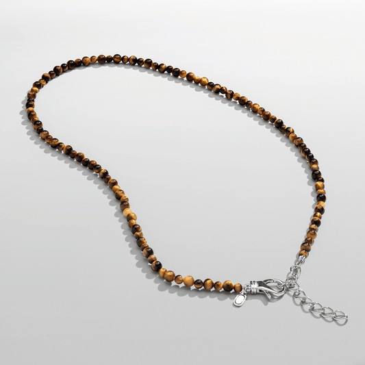 Tijgeroog Kralen Ketting