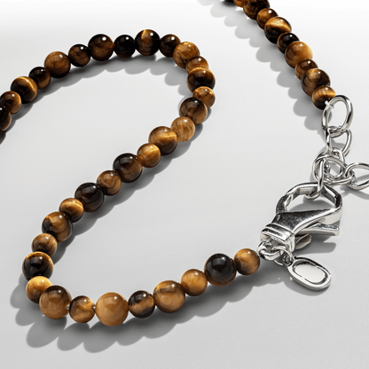 Tijgeroog Kralen Ketting