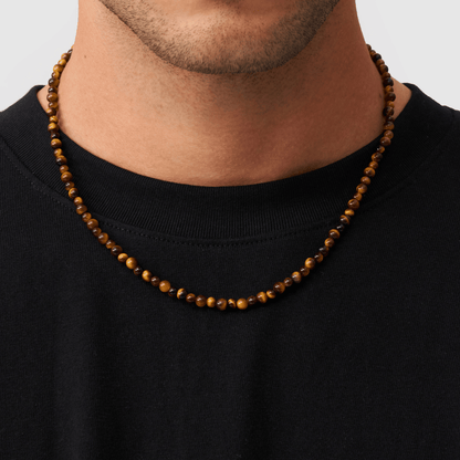 Tijgeroog Kralen Ketting