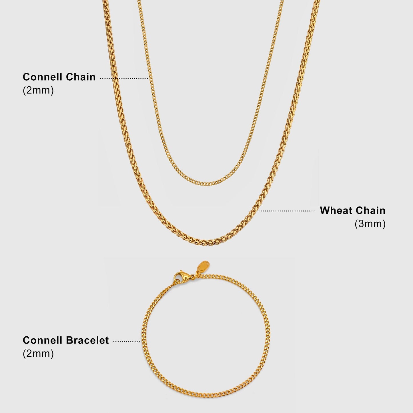 Essentieel Set (Goud)