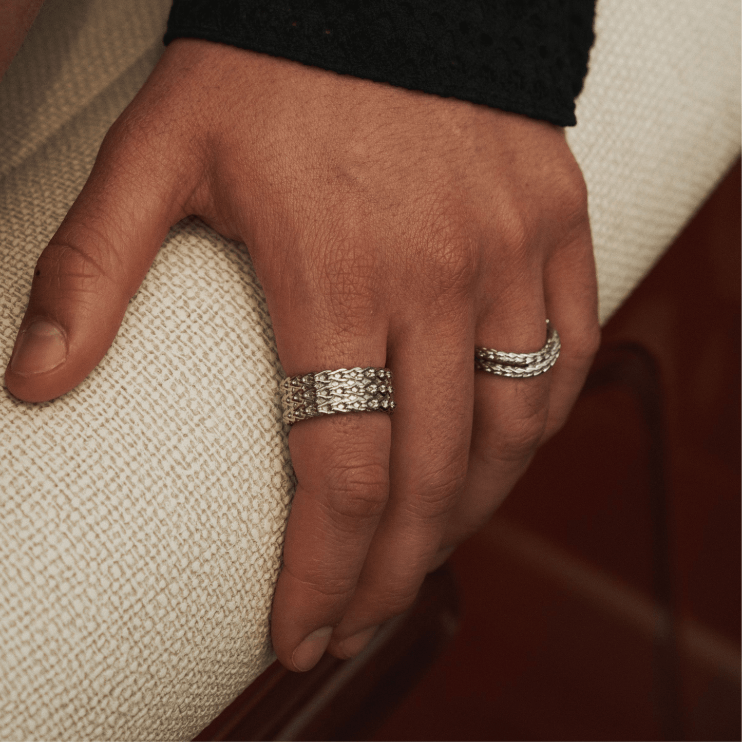 Touw Wikkelring (Zilver)