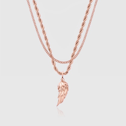 Wing & Connell Set (Roze Goud)
