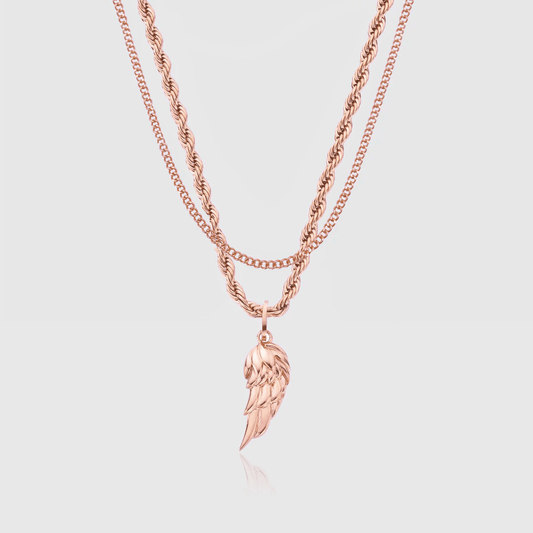Wing & Connell Set (Roze Goud)