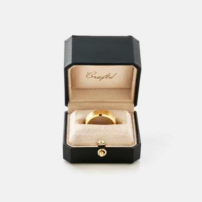 Afgeronde Ring (Goud) 8mm | 18ct Goud Vermeil