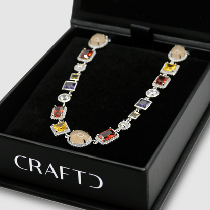 Edelsteen Ketting (Zilver)