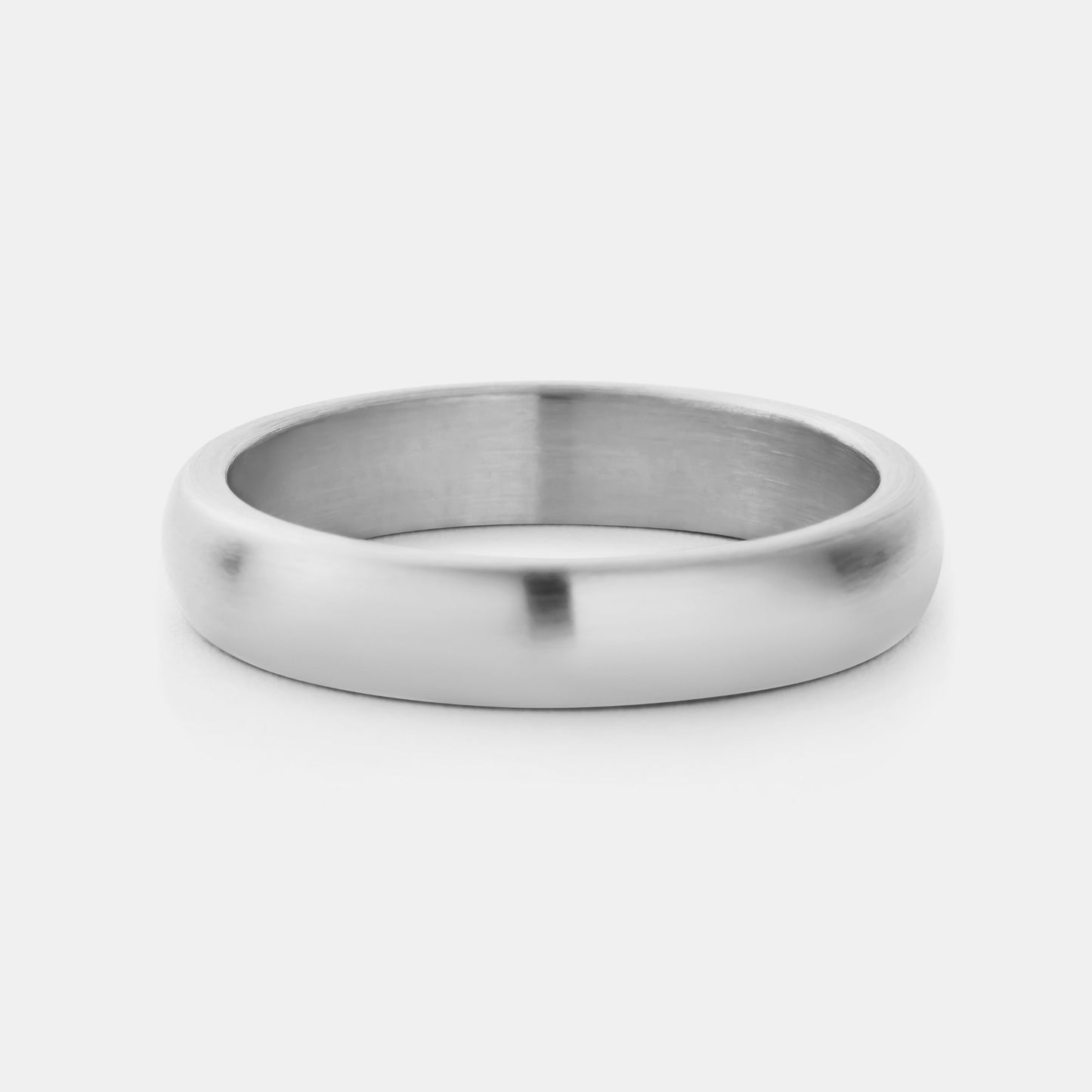 Geborsteld Ronde Band Ring (Zilver) 5mm