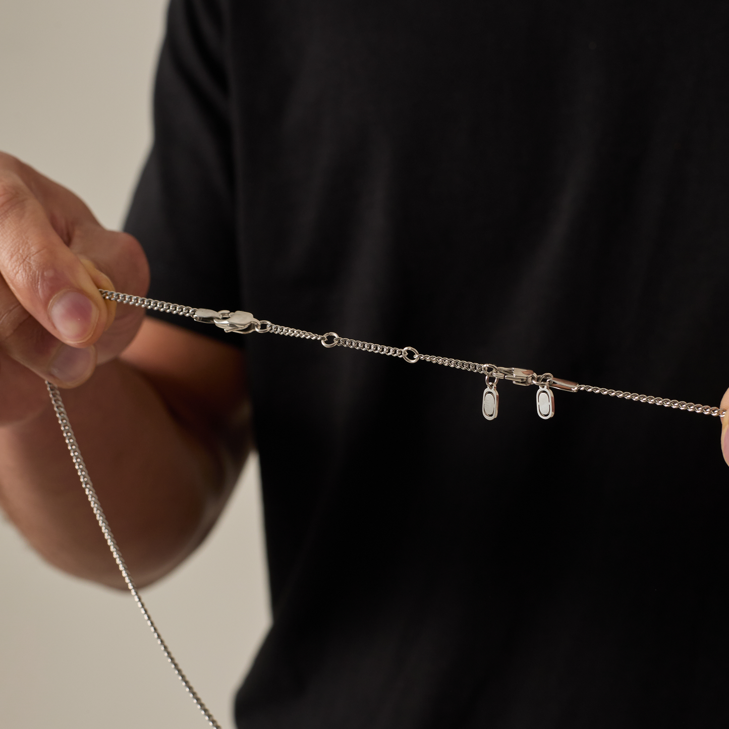 3" Kettingverlengstuk (Zilver)