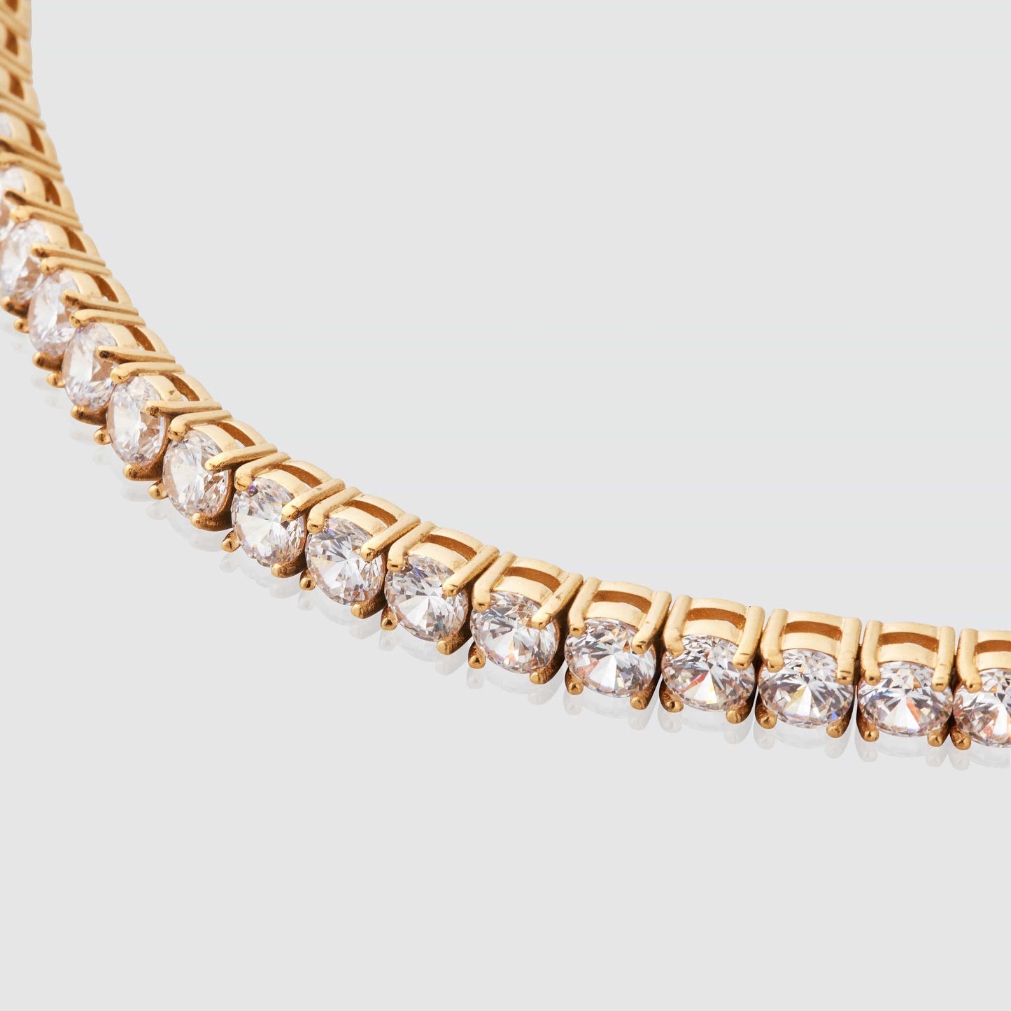 Tennis Ketting (Goud) 5mm