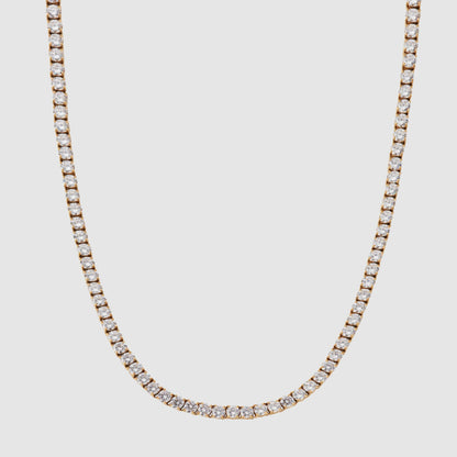 Tennis Ketting (Goud) 5mm