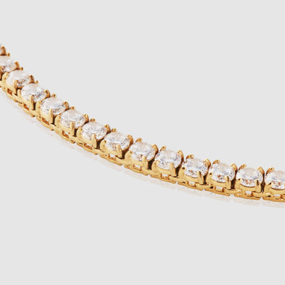 Tennis Ketting (Goud) 5mm