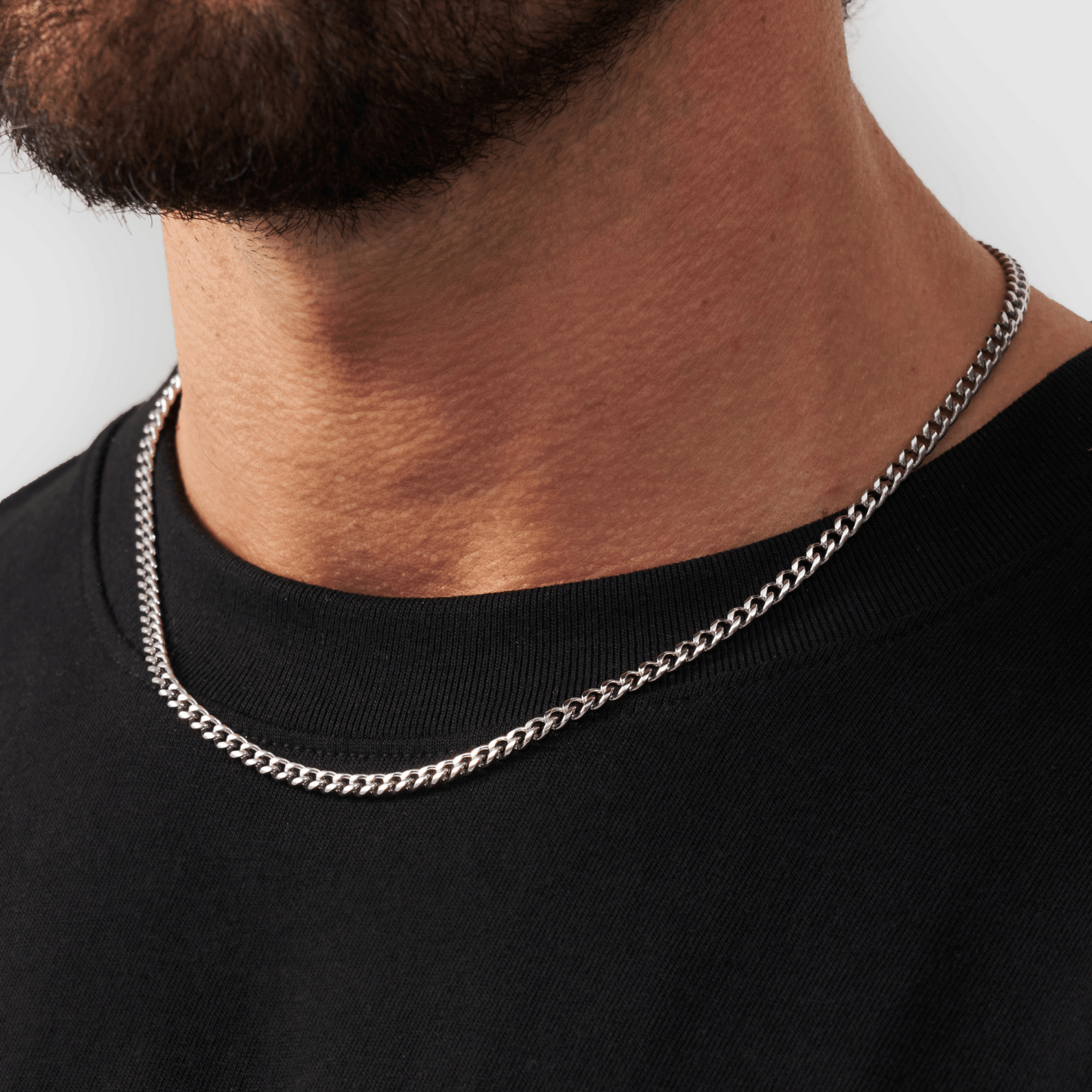 Cubaanse (Zilver) 4mm
