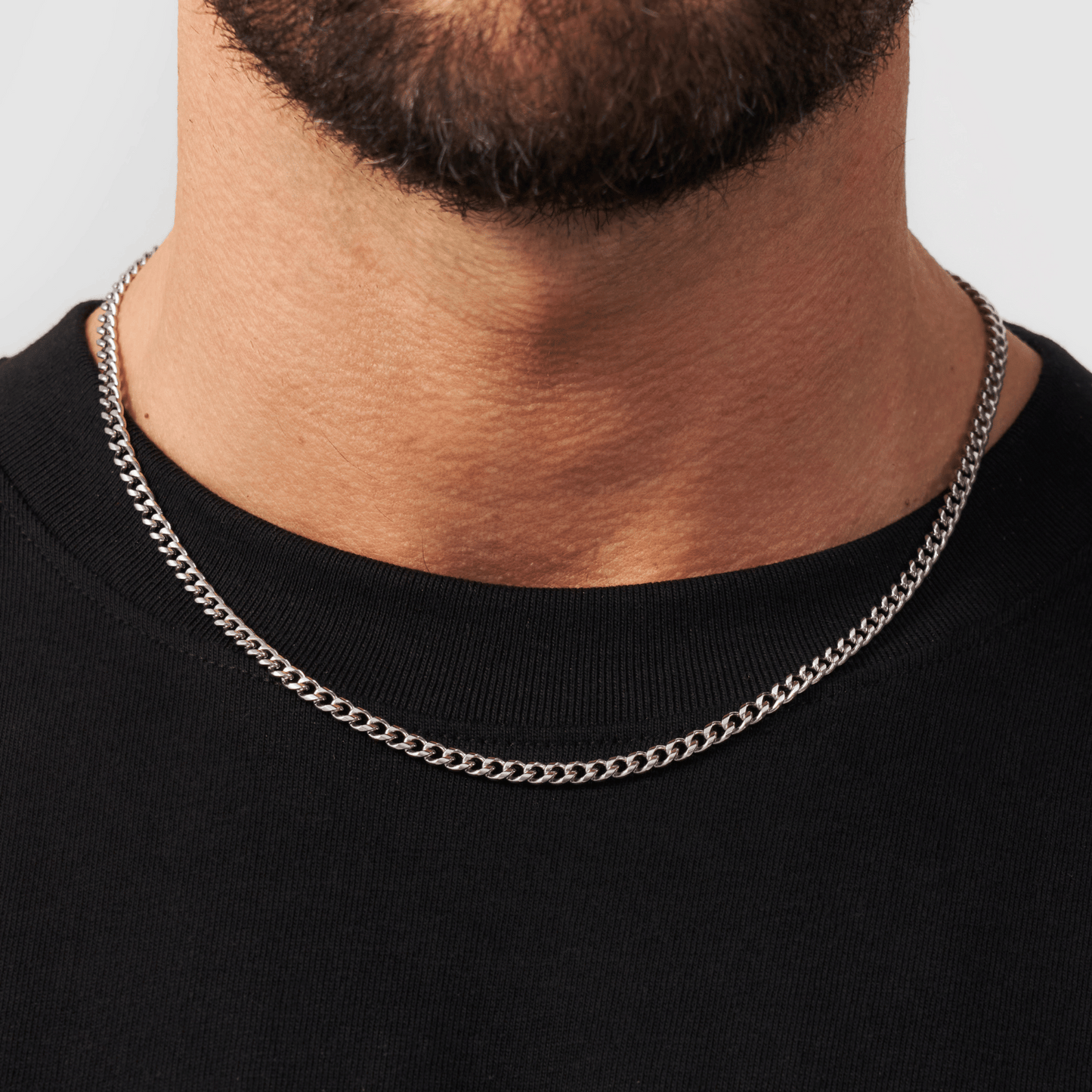 Cubaanse (Zilver) 4mm