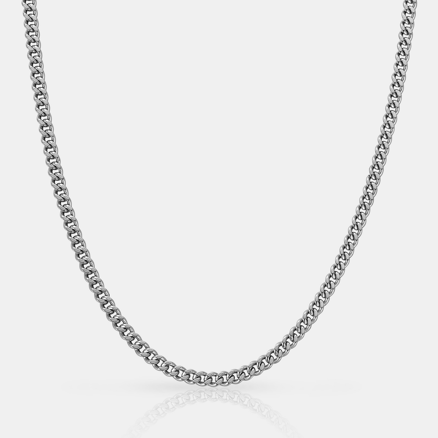 Cubaanse (Zilver) 4mm