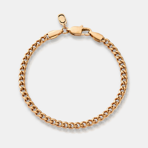 Cubaans Armband (Roze Goud) 4mm