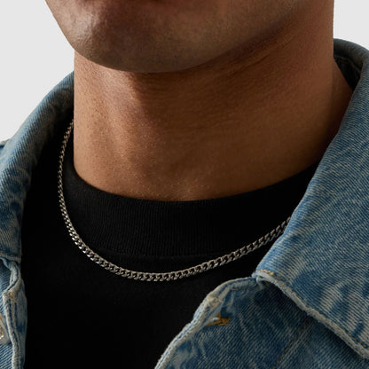 Cubaans 4mm Set (Zilver)