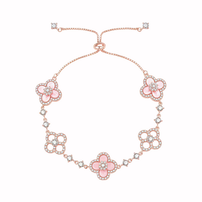 Pink/Silver Sakura Set (necklace/bracelet/earing/ring）