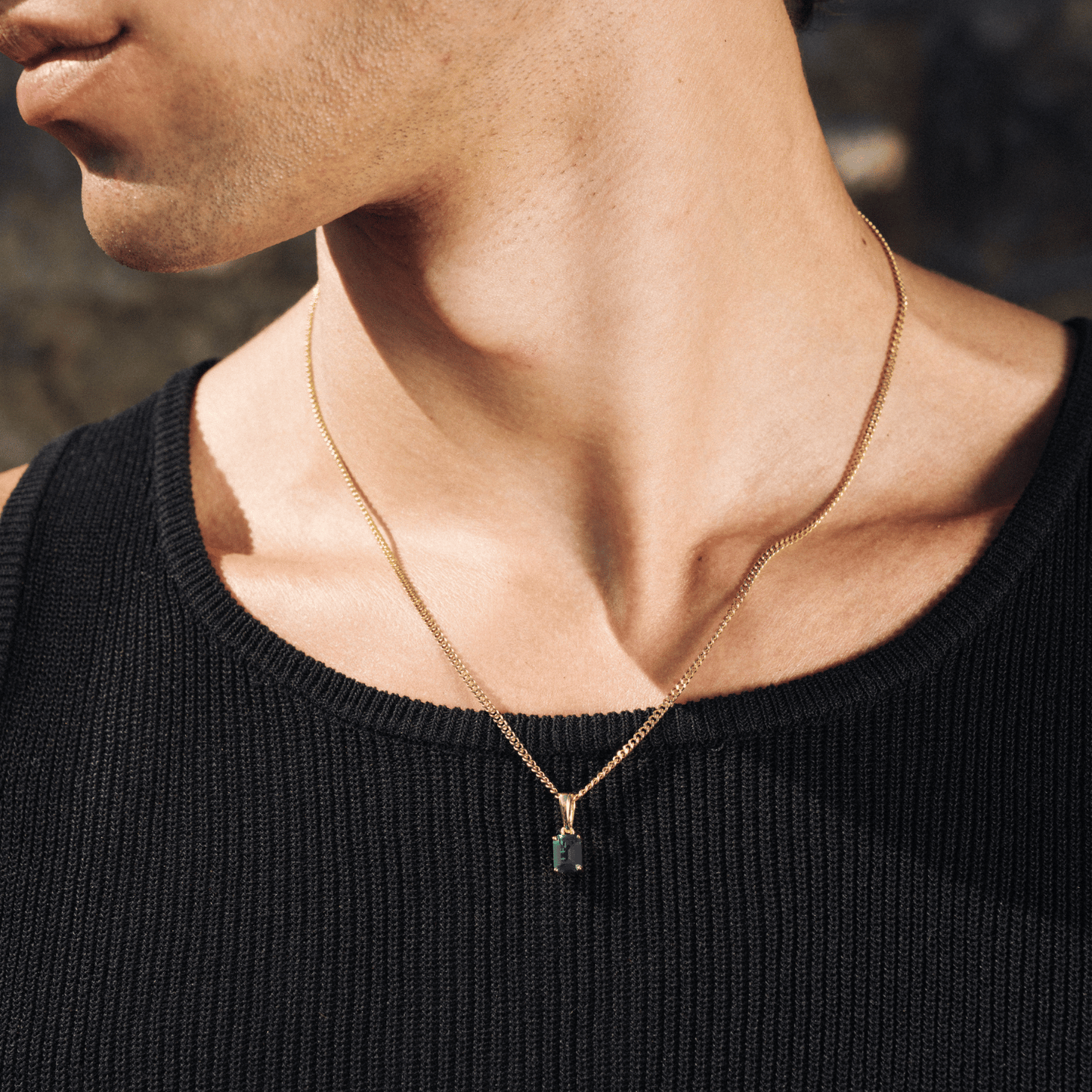Smaragdstenen Hanger (Goud)