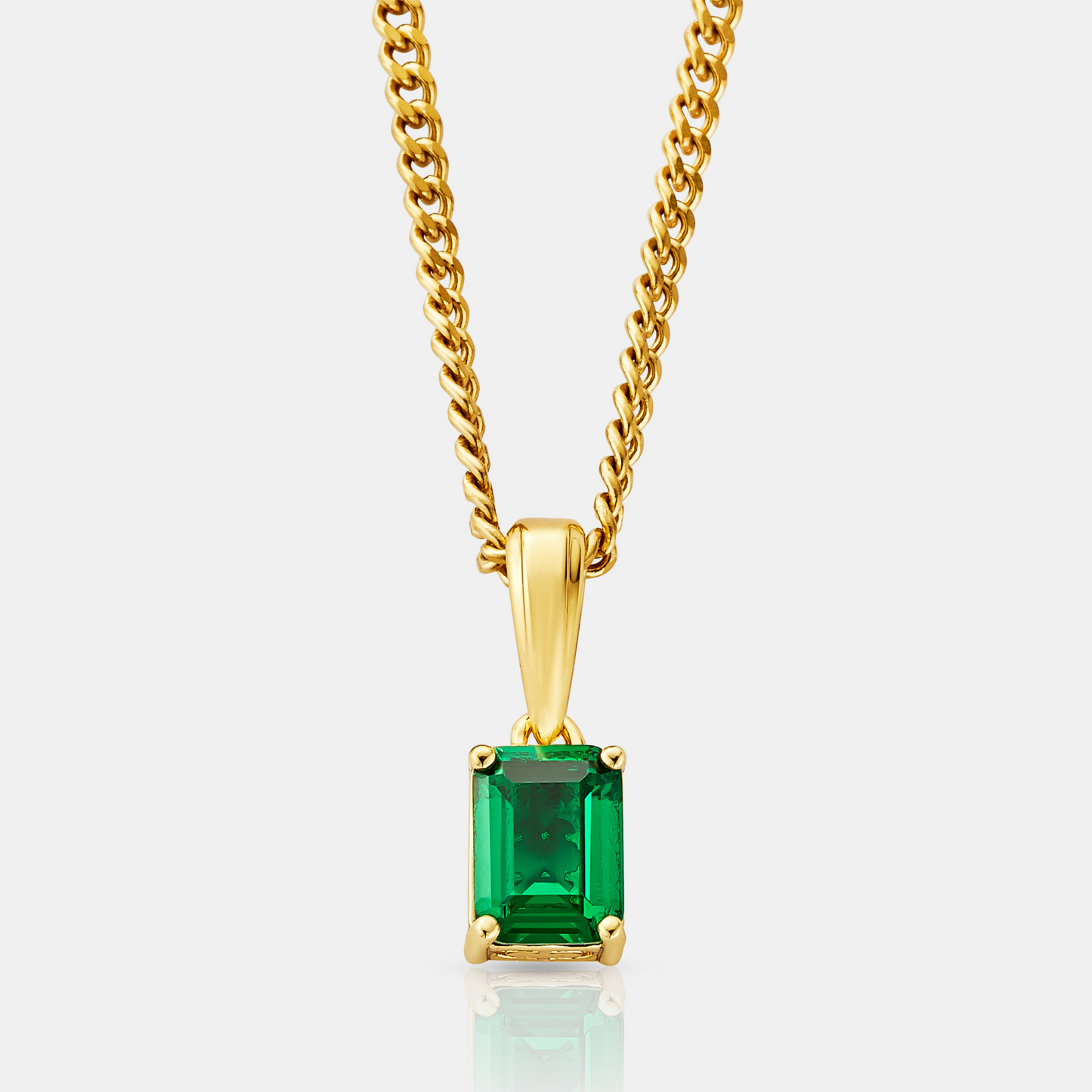 Smaragdstenen Hanger (Goud)