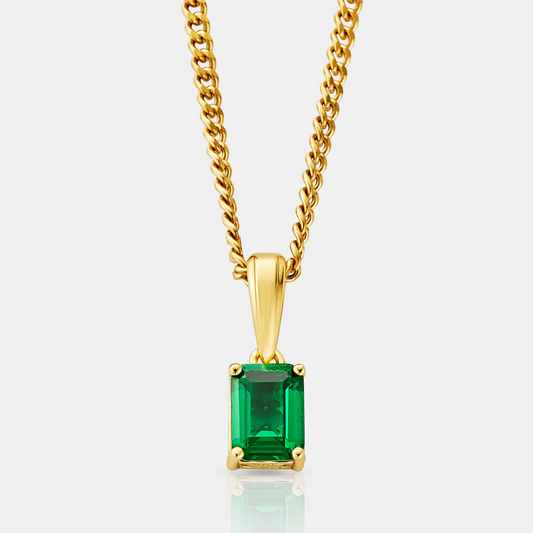 Smaragdstenen Hanger (Goud)