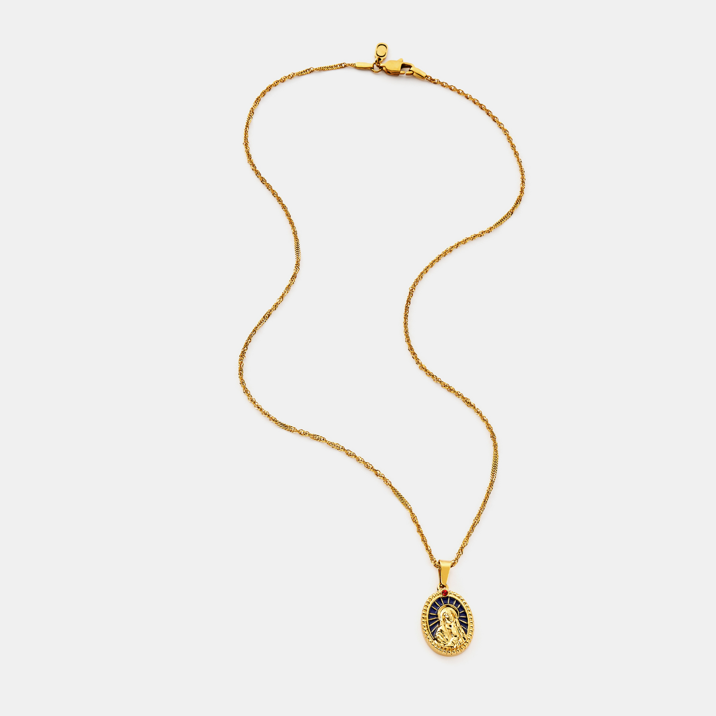 Emaille Heilige Maria (Goud)