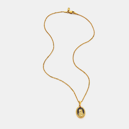 Emaille Heilige Maria (Goud)