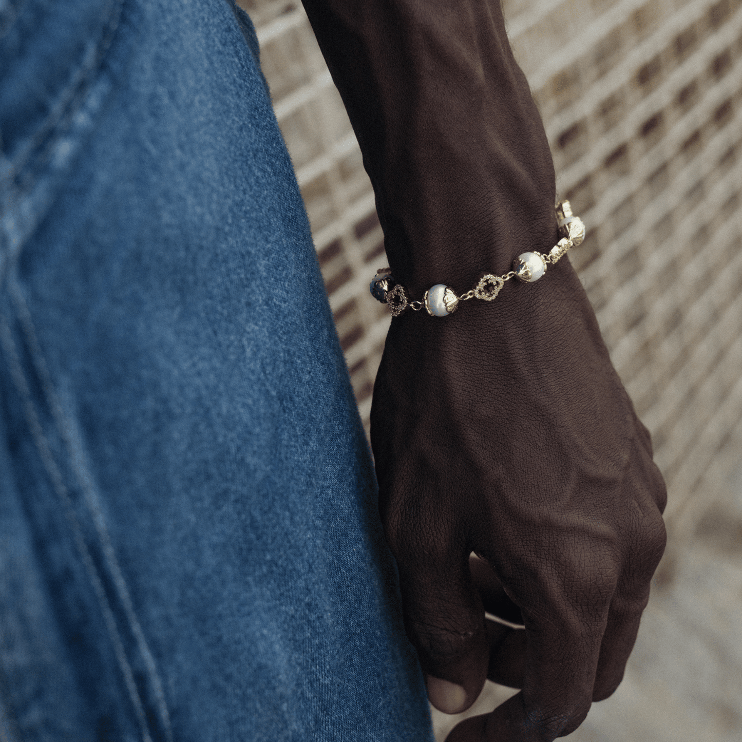 Filigraan Echte Parel Armband (Goud)