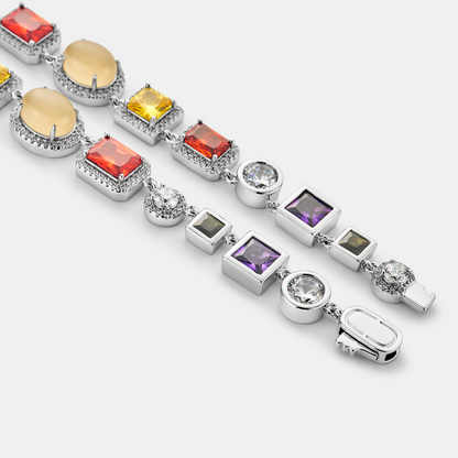 Edelsteen Ketting (Zilver)
