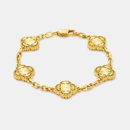 Klavertjesarmband (Goud)