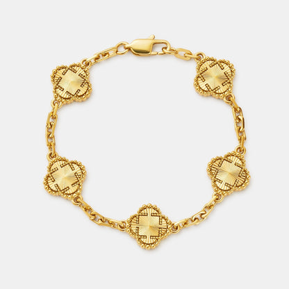 Klavertjesarmband (Goud)