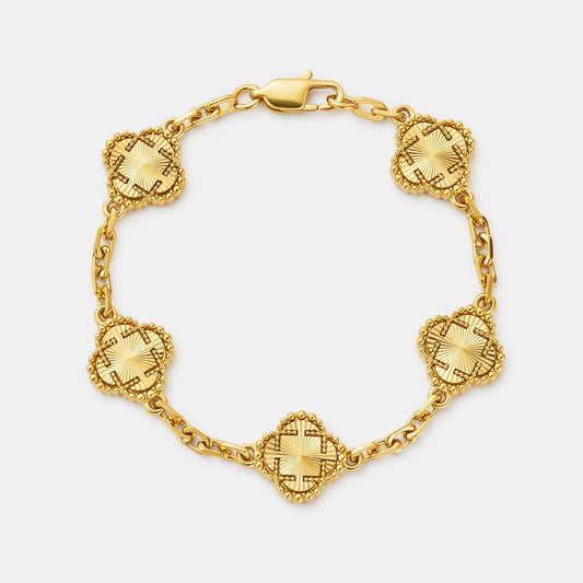Klavertjesarmband (Goud)